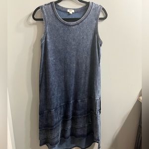 Denim asymmetrical dress💙✨